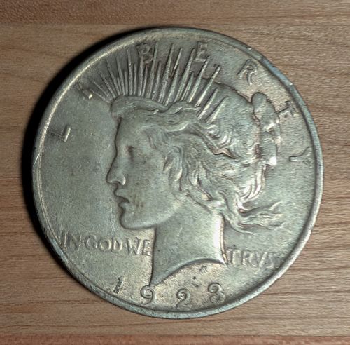 1923 US Peace Silver Dollar