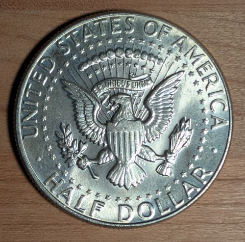 US 1964 Kennedy Half Dollar, 90% Silver, Philadelphia Mint