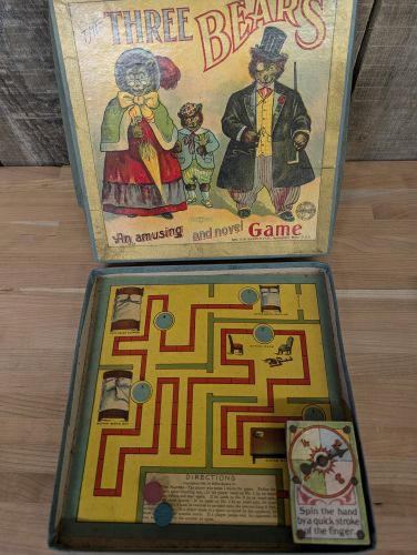 A Collection of Vintage Children's Games and Activity Sets Including Milton Bradley and Flinch Card Co