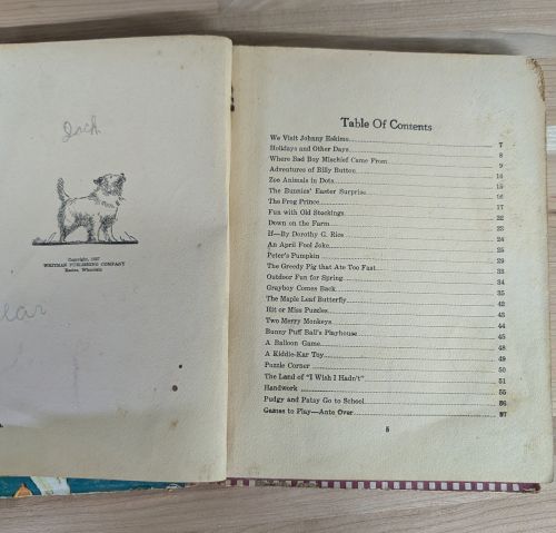 Three Volumes of Antique and Vintage Illustrated Children's Books, 1888-1927