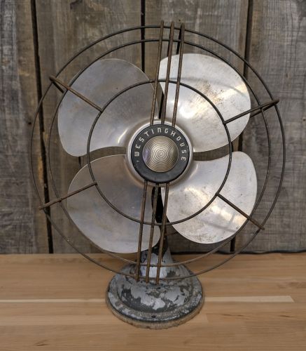 Westinghouse Mid-Century Streamline Moderne Electric Desk Fan