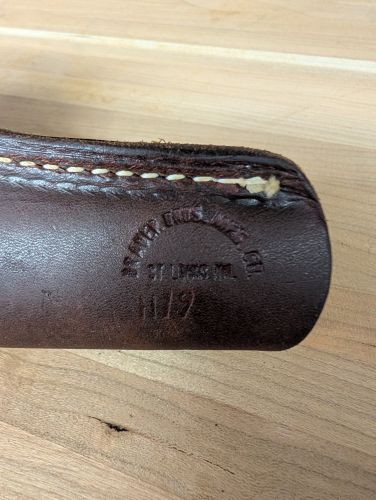 Brauer Bros Mfg Co Model H19 Leather Holster