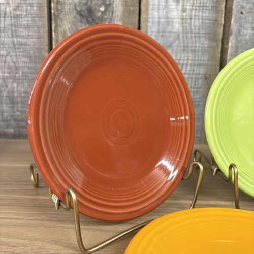 A Set of Five Fiesta Homer Laughlin Ceramic Bread and Butter Plates