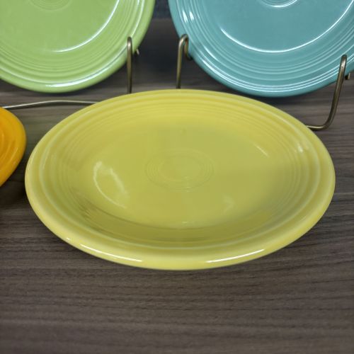 A Set of Five Fiesta Homer Laughlin Ceramic Bread and Butter Plates