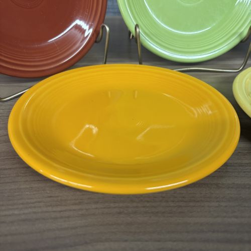 A Set of Five Fiesta Homer Laughlin Ceramic Bread and Butter Plates