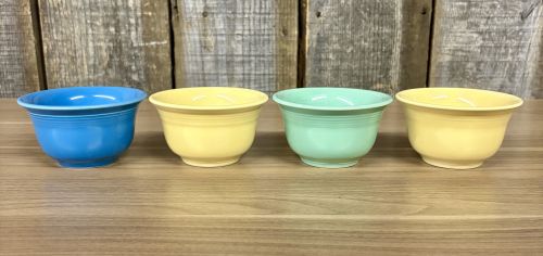 A Set of Four Homer Laughlin Fiesta Glazed Ceramic Bowls