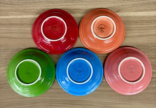 A Set of Five Homer Laughlin Fiesta Fruit Bowls