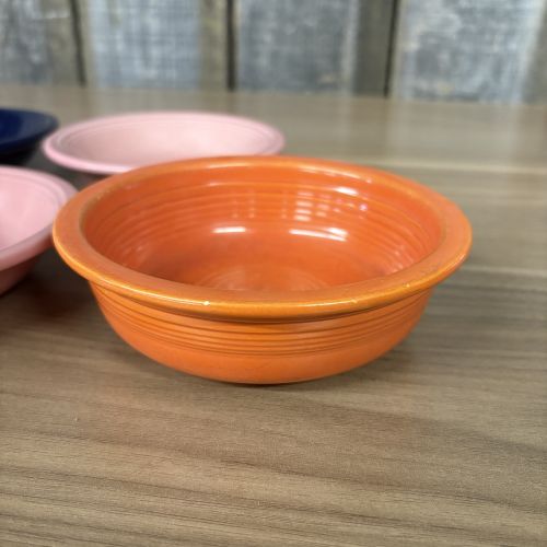 A Set of Five Homer Laughlin Fiesta Ceramic Bowls in Assorted Colors