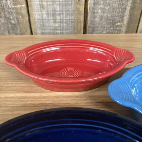 A Trio of Fiesta Individual Oval Casserole Dishes