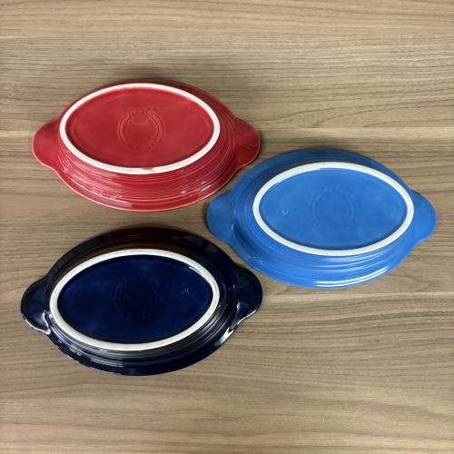A Trio of Fiesta Individual Oval Casserole Dishes