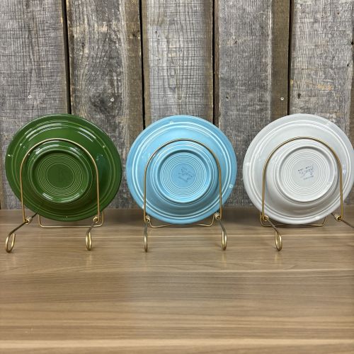 A Trio of Fiesta Ceramic Rim Soup Bowls by Homer Laughlin