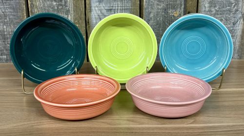 A Set of Homer Laughlin Fiesta Glazed Earthenware Fruit Bowls