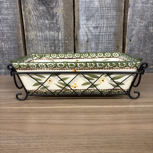 A Set of temp-tations Old World Green Ceramic Bakeware