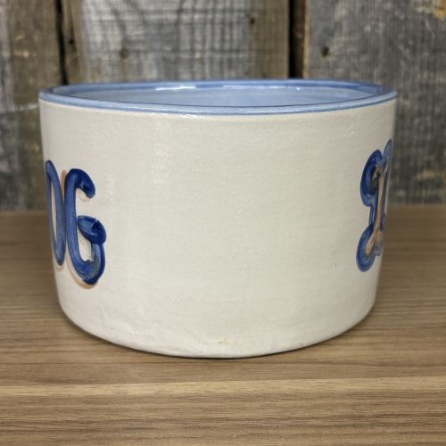 M.A. Hadley Pottery OUR DOG Pattern Large Ceramic Dog Bowl