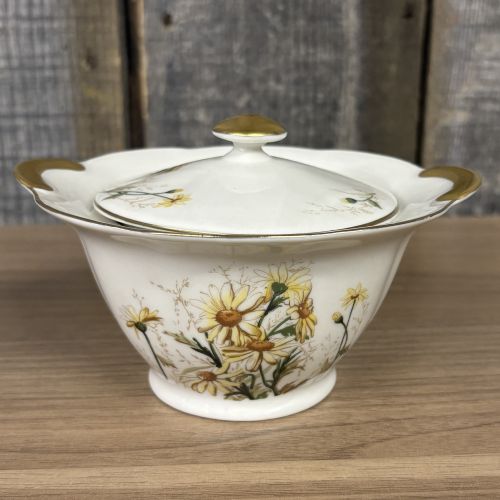 A Pair of Theodore Haviland New York Porcelain Shasta Pattern Creamer and Covered Sugar Bowl