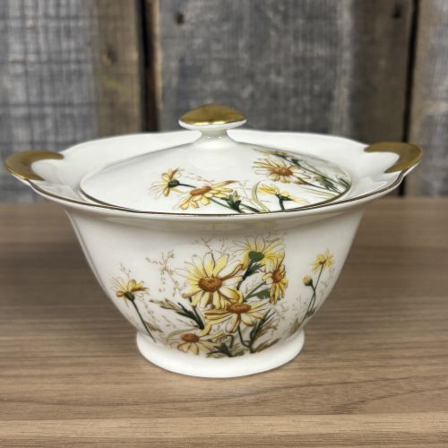 A Pair of Theodore Haviland New York Porcelain Shasta Pattern Creamer and Covered Sugar Bowl