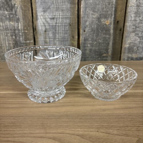 Two Cut Lead Crystal Bowls Including Lenox