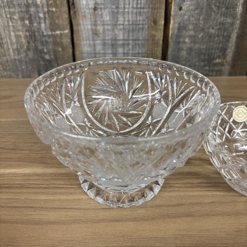 Two Cut Lead Crystal Bowls Including Lenox