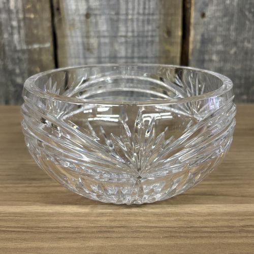 A Pair of Waterford Crystal Bowls in Glandore and Lismore Patterns
