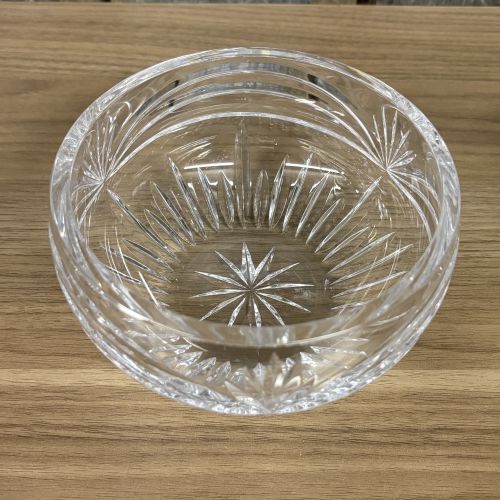 A Pair of Waterford Crystal Bowls in Glandore and Lismore Patterns