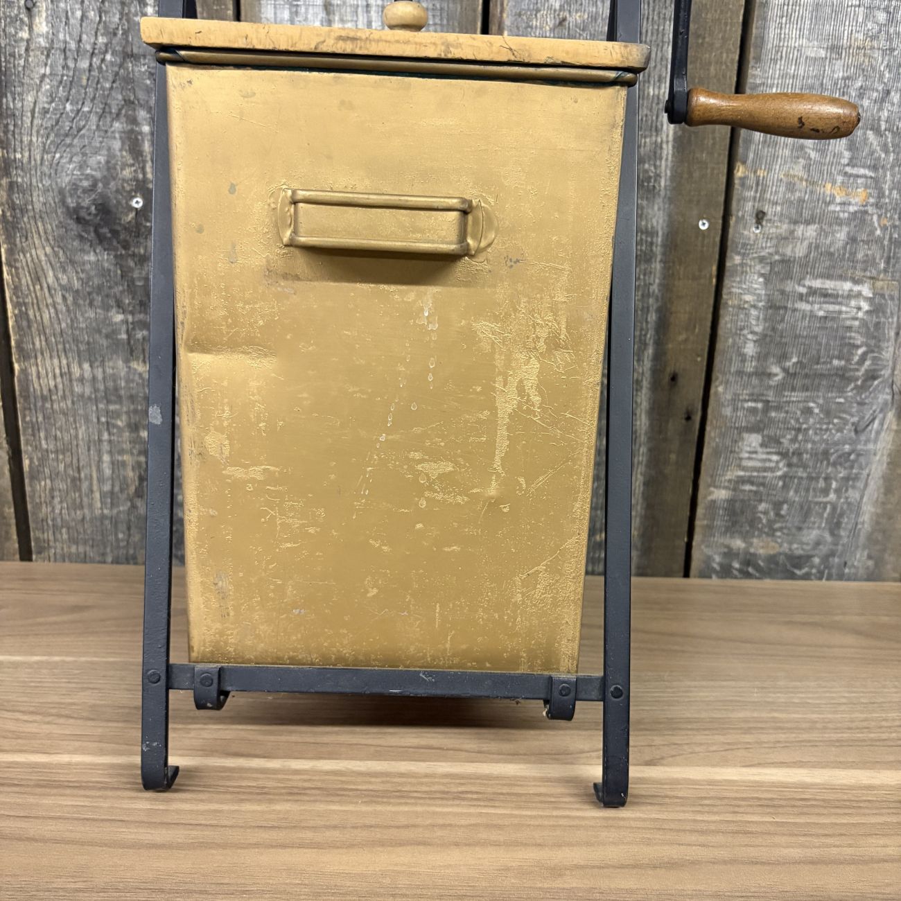 Elgin Antique Metal Butter Churn