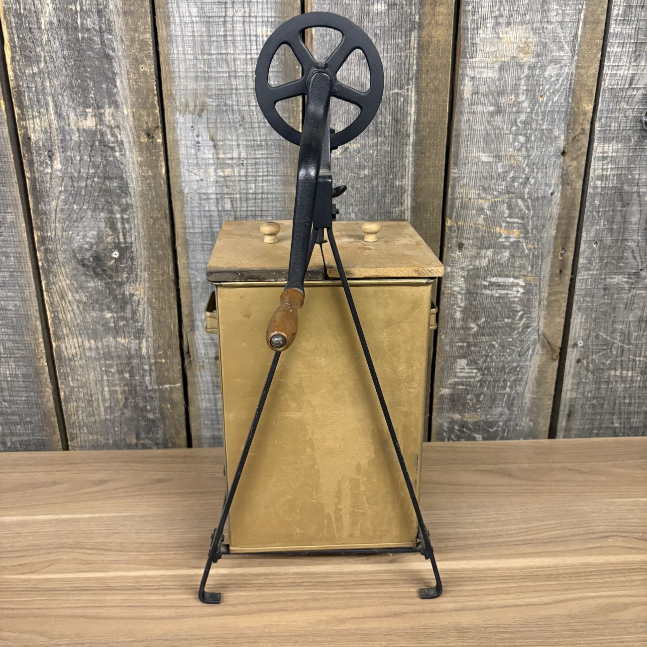 Elgin Antique Metal Butter Churn