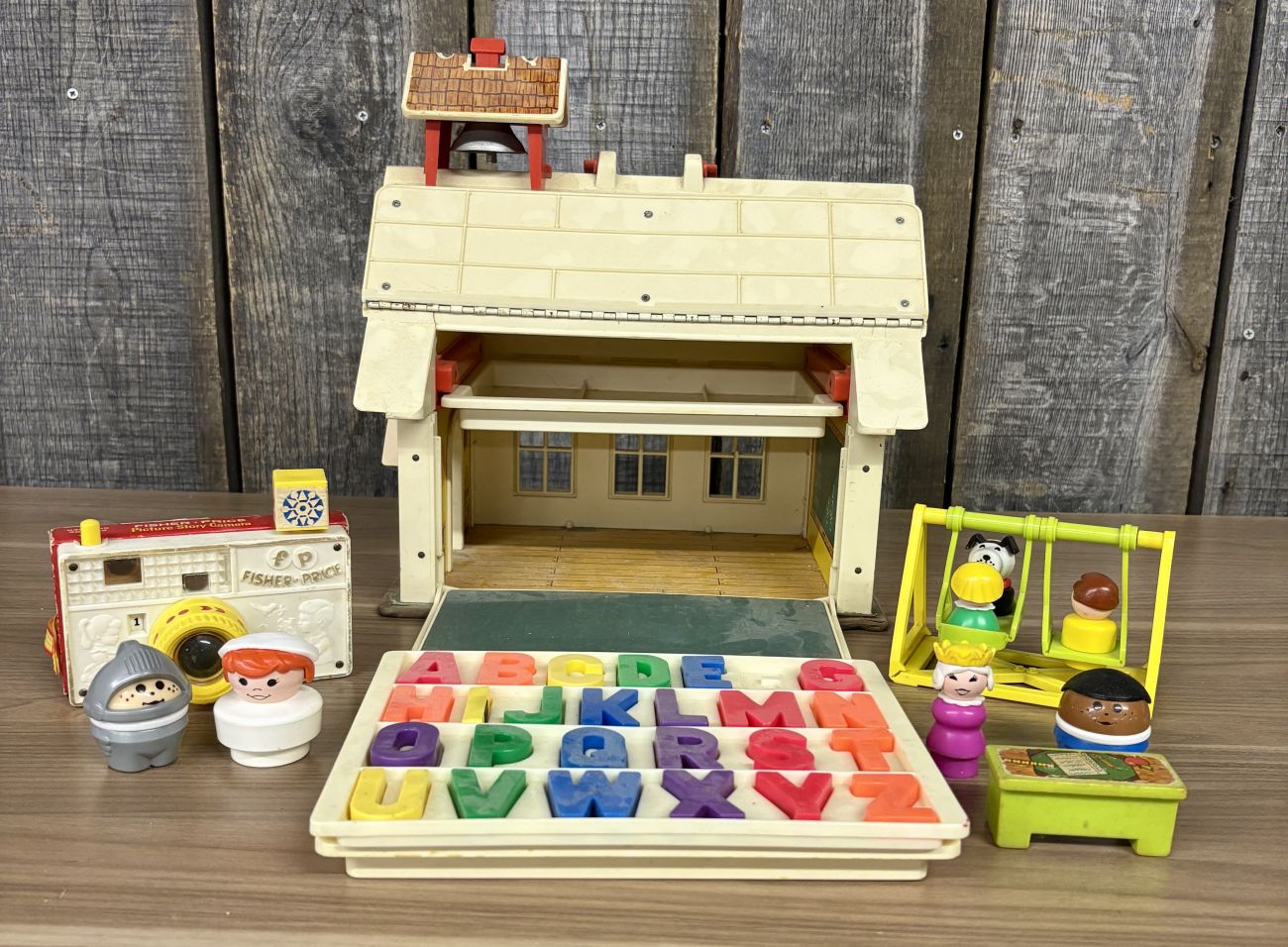 A Collection of Fisher-Price Play Family School and Accessory Toys