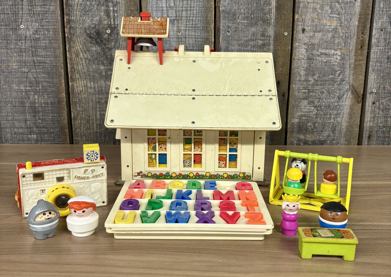 A Collection of Fisher-Price Play Family School and Accessory Toys