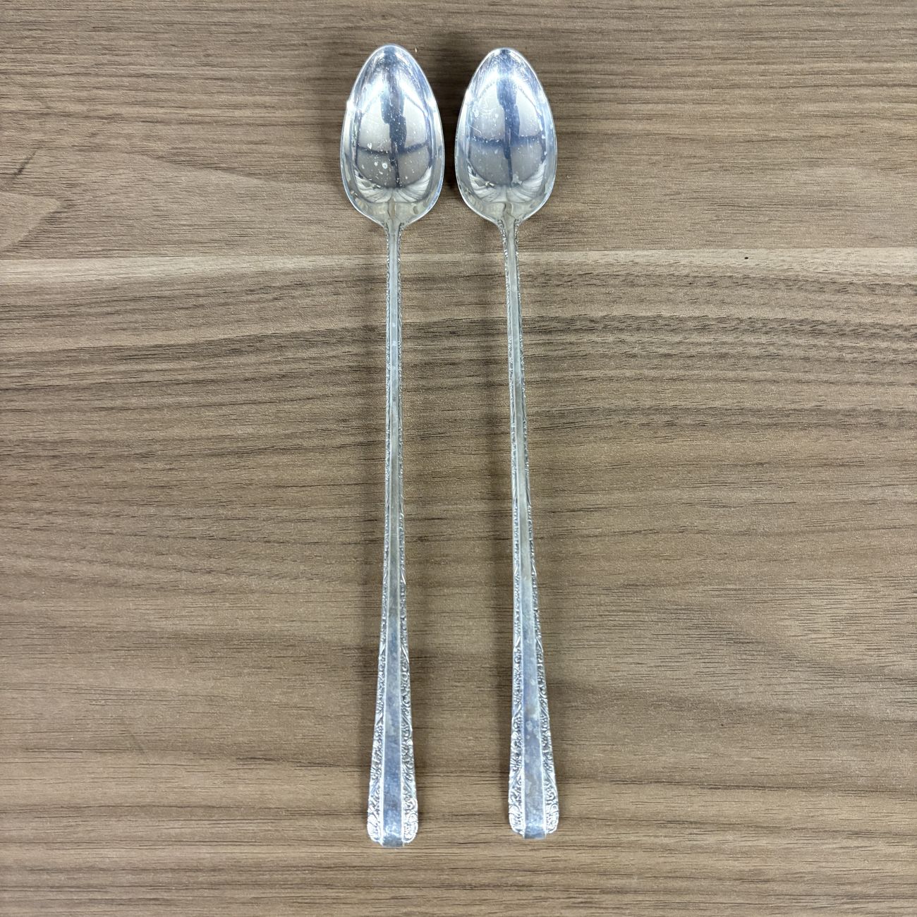 A Pair of Towle Sterling Silver Iced Tea Spoons in the Candlelight Pattern