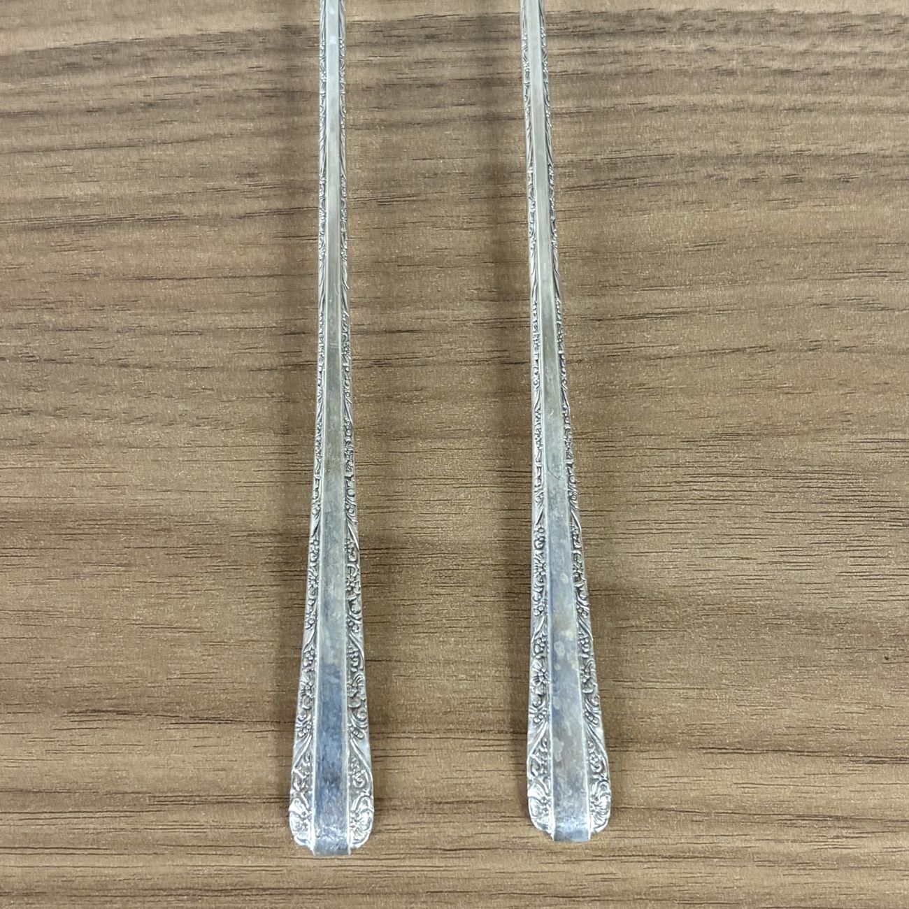 A Pair of Towle Sterling Silver Iced Tea Spoons in the Candlelight Pattern