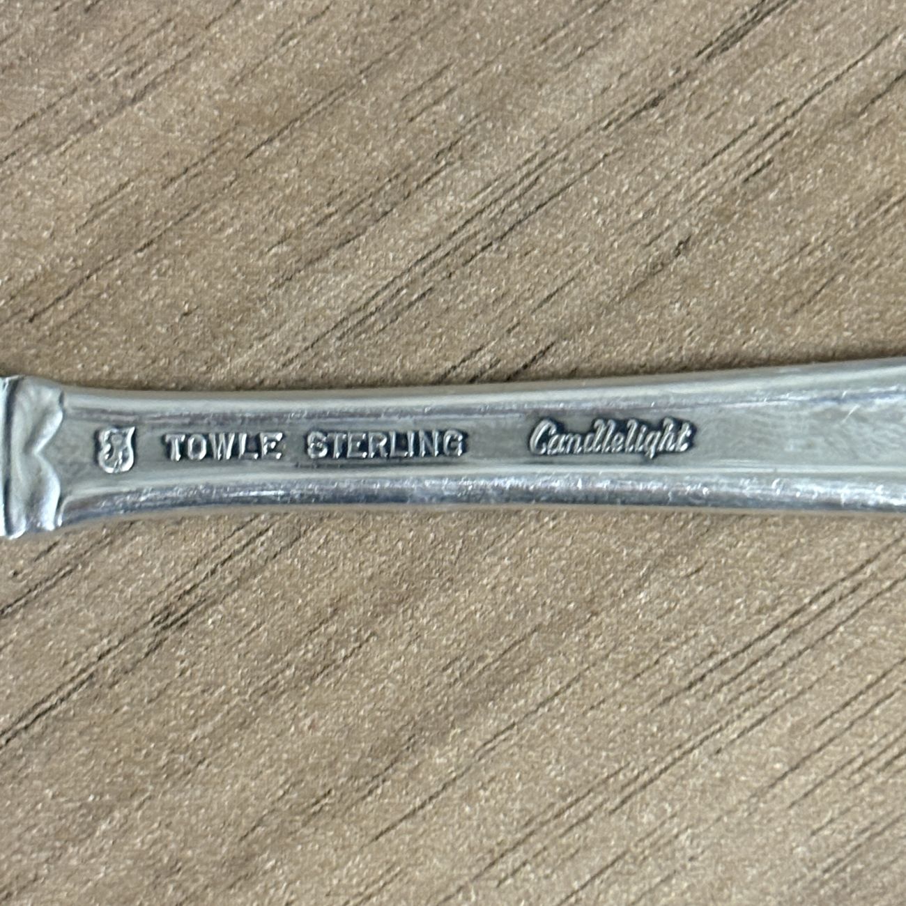 A Pair of Towle Sterling Silver Flat Handle Butter Spreaders in the Candlelight Pattern