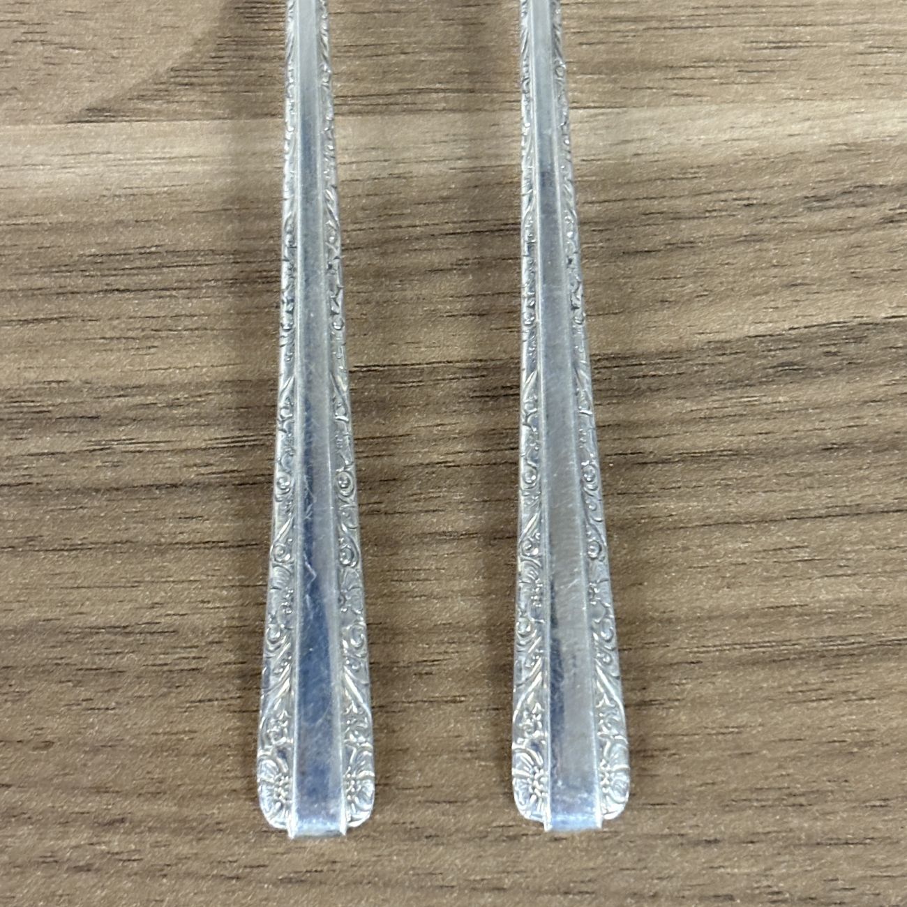 A Pair of Towle Sterling Silver Cocktail Forks in the Candlelight Pattern