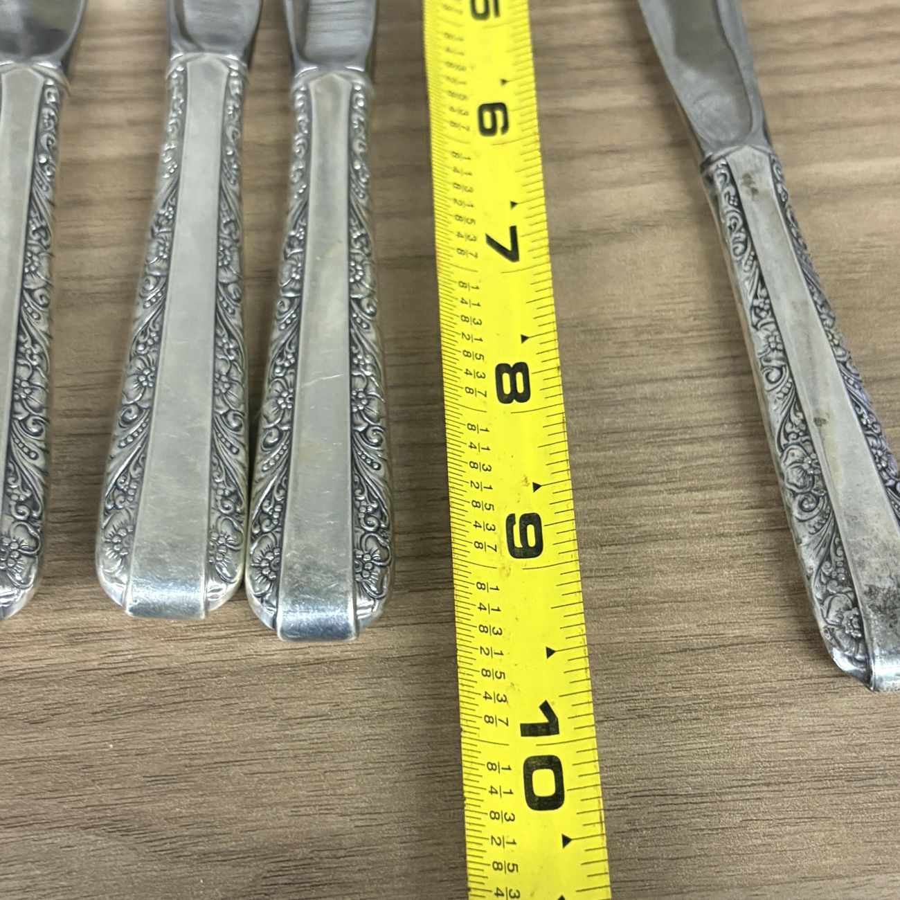 Set of Six Towle Old Master Sterling Silver Table Knives