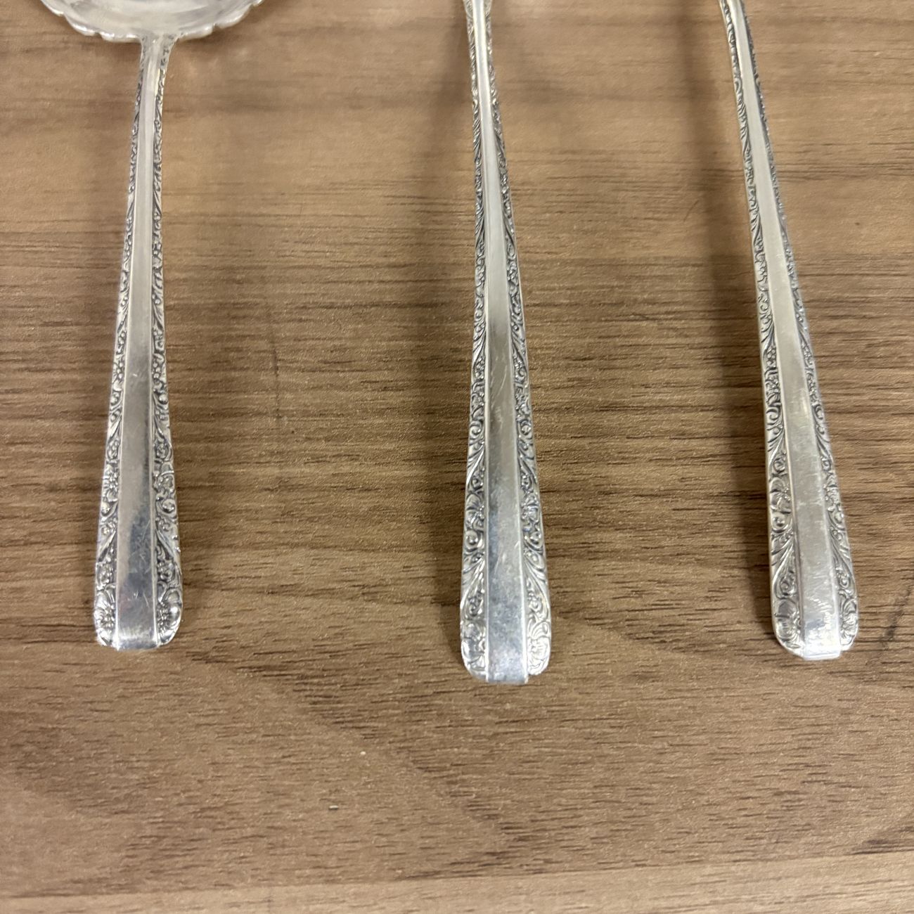 Three Towle Sterling Silver Serving Pieces in the Candlelight Pattern