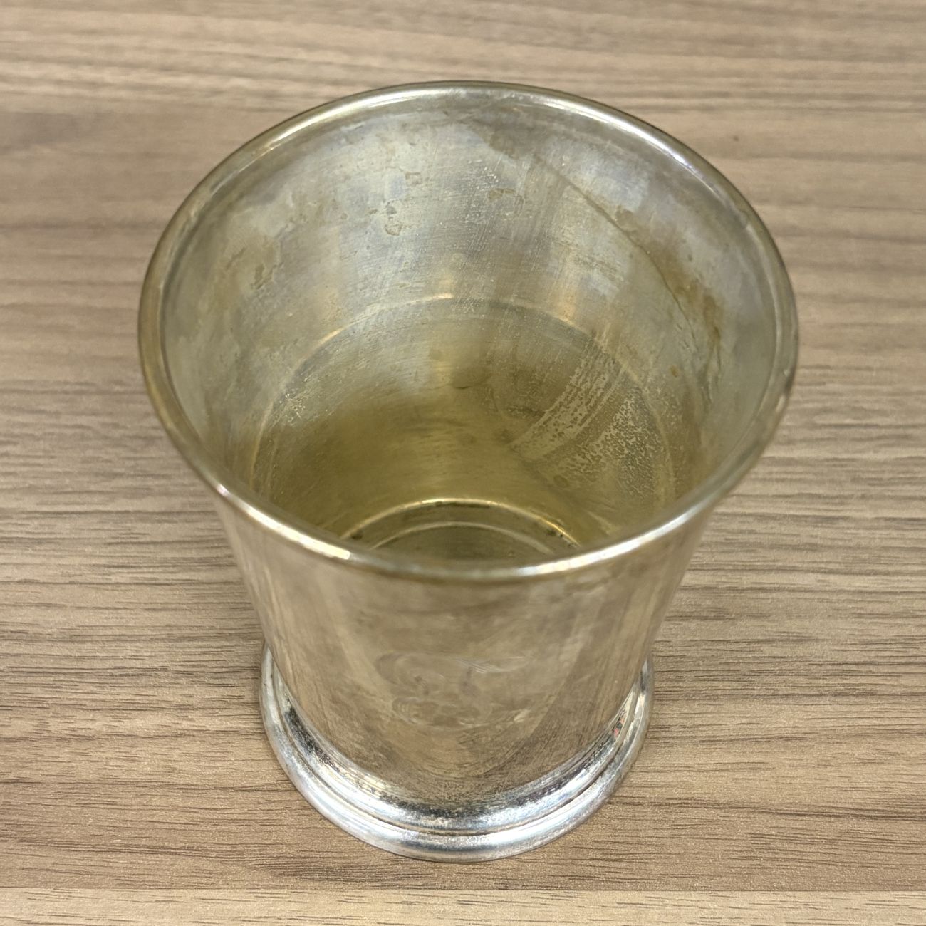 Silver-Plated Monogrammed Mint Julep Cup