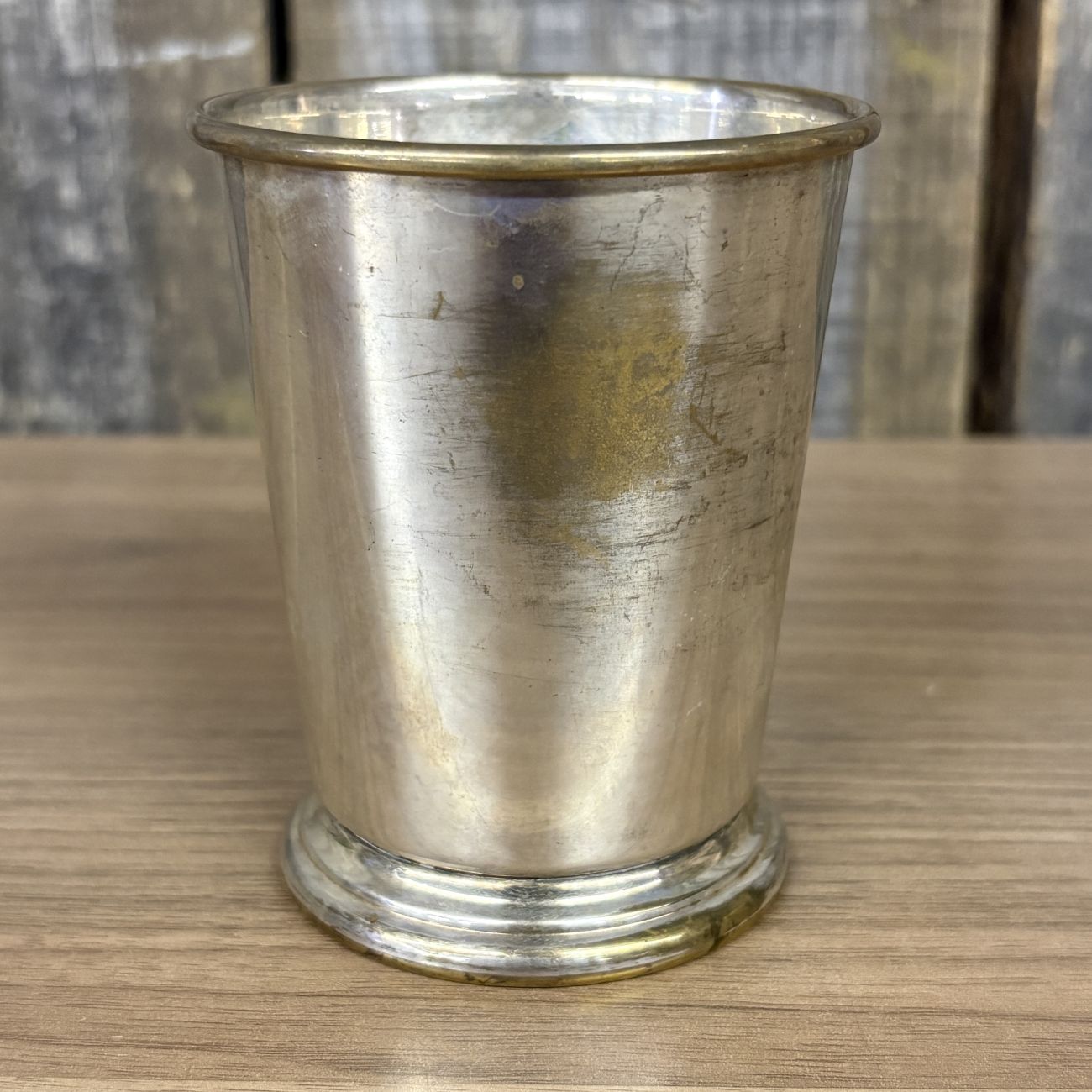 Silver-Plated Monogrammed Mint Julep Cup