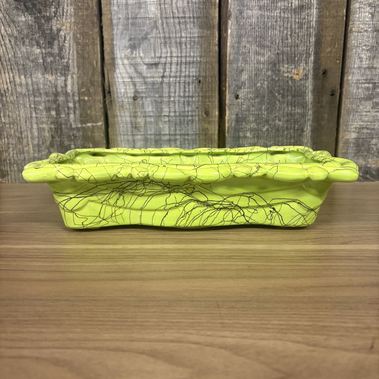 Hollywood Ceramic Mid-Century Modern Spaghetti Glaze Planter