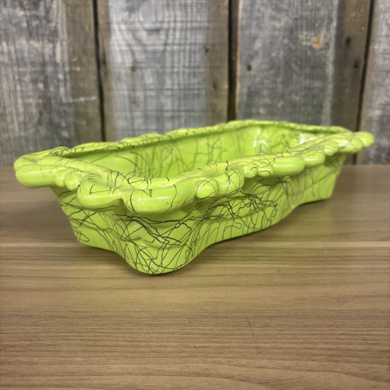 Hollywood Ceramic Mid-Century Modern Spaghetti Glaze Planter