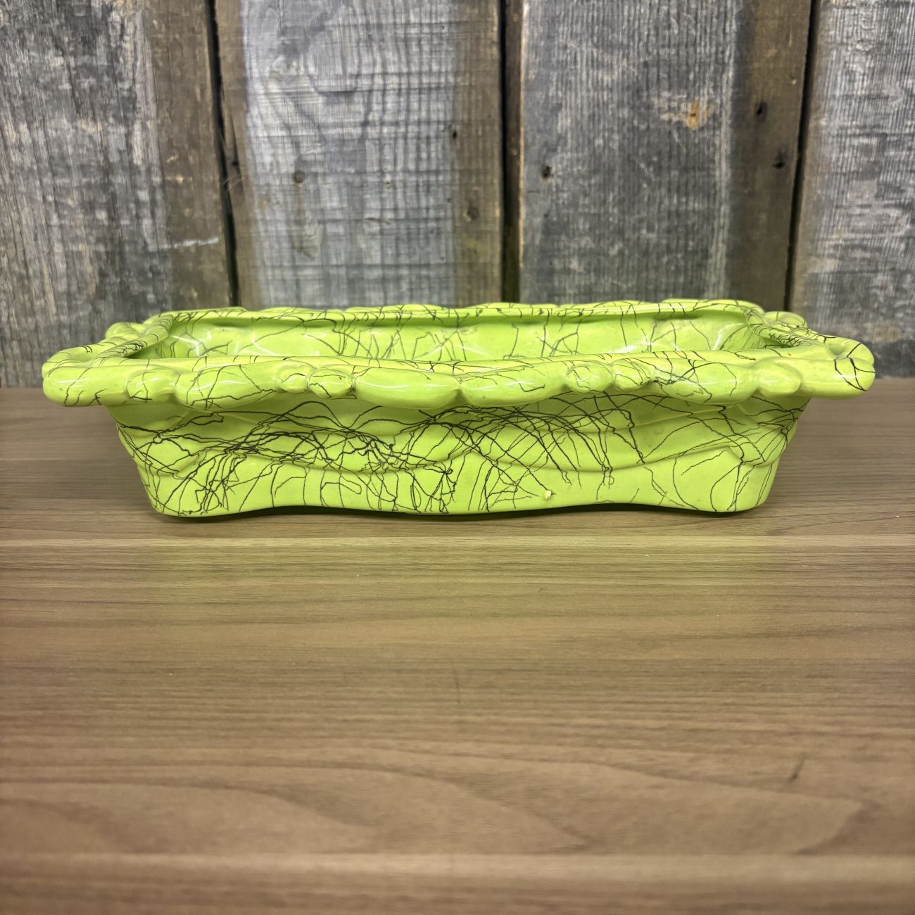 Hollywood Ceramic Mid-Century Modern Spaghetti Glaze Planter