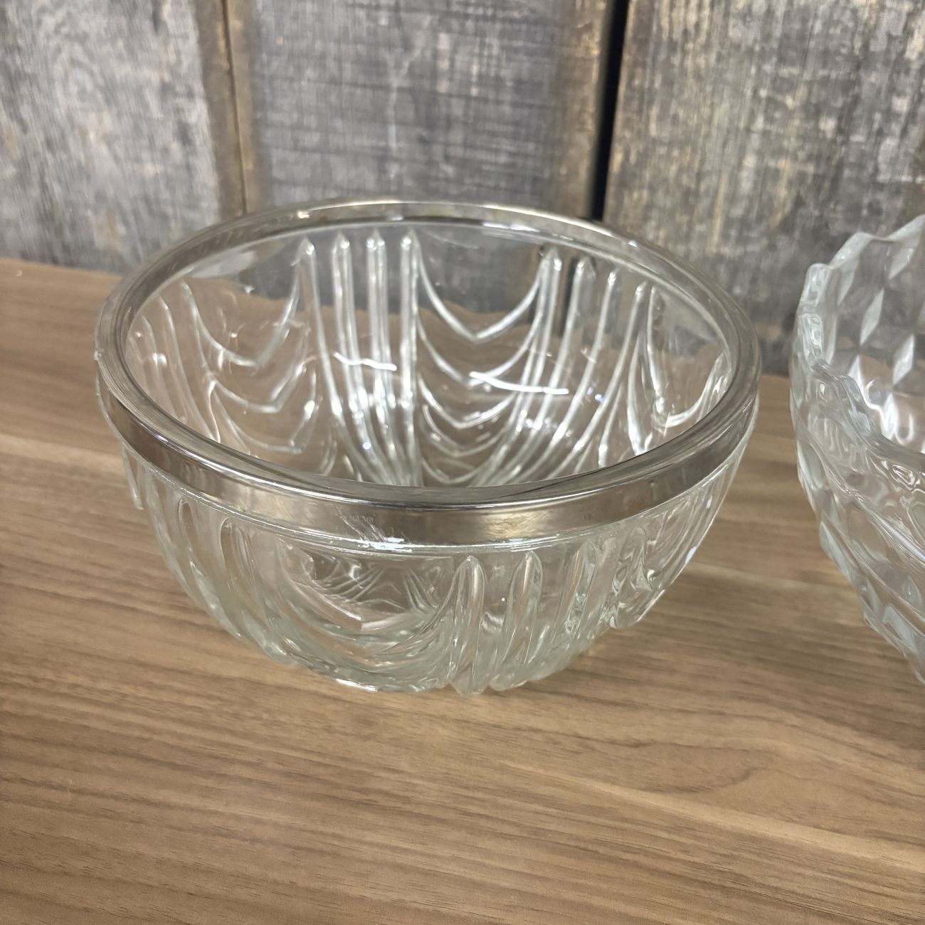 An Assortment of Clear Pressed Glass Bowls Including Hazel Atlas Williamsport Pattern