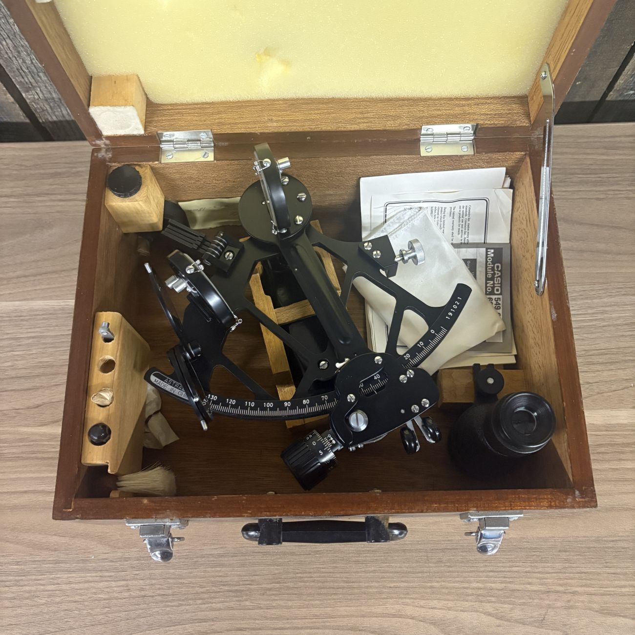 ASTRA III B Marine Sextant by Changzhou Marine Equipment Plant with Fitted Case