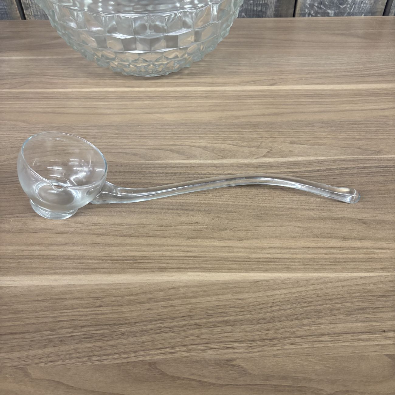 Federal Glass Jubilee Pattern Clear Pressed Glass Punch Bowl Set
