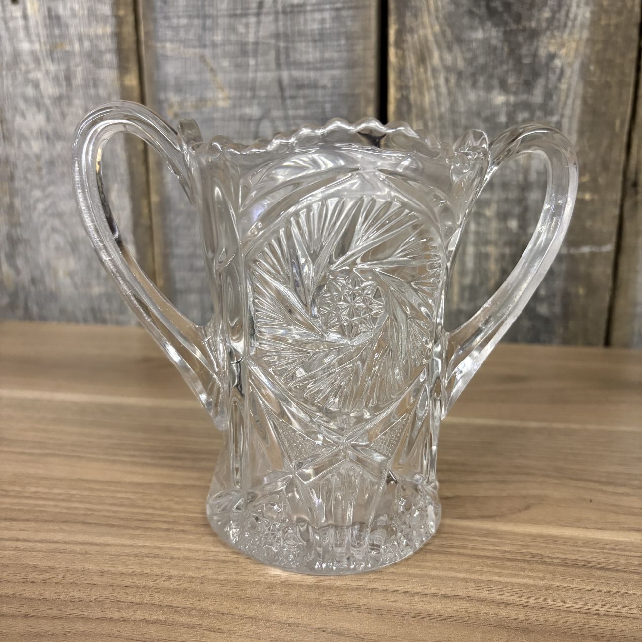 Trio of Vintage Clear Art and Pressed Glass Including Imperial Glass 474 Pattern