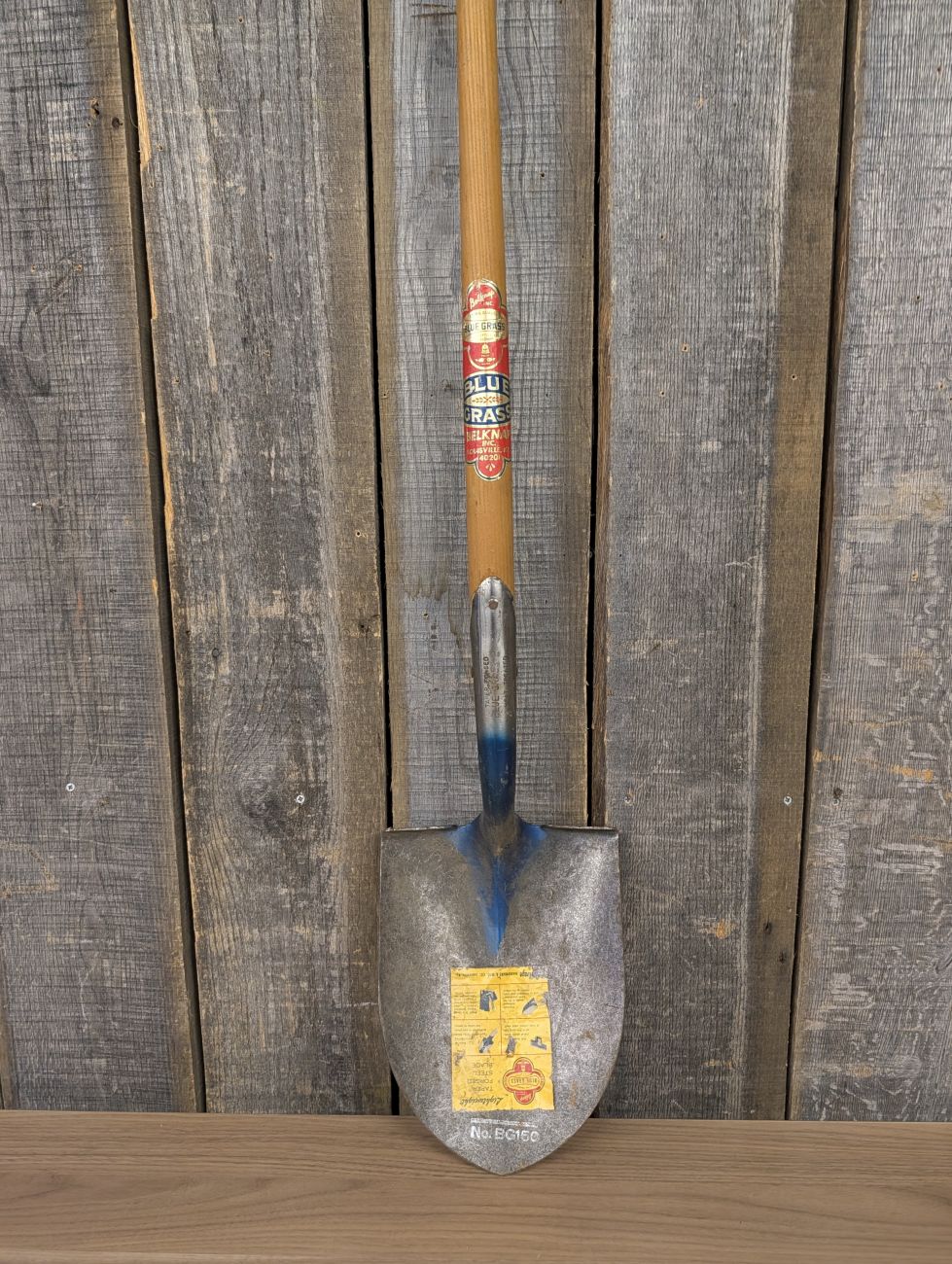 Belknap Blue Grass No. BG150 Taper Forged Round Point Shovel