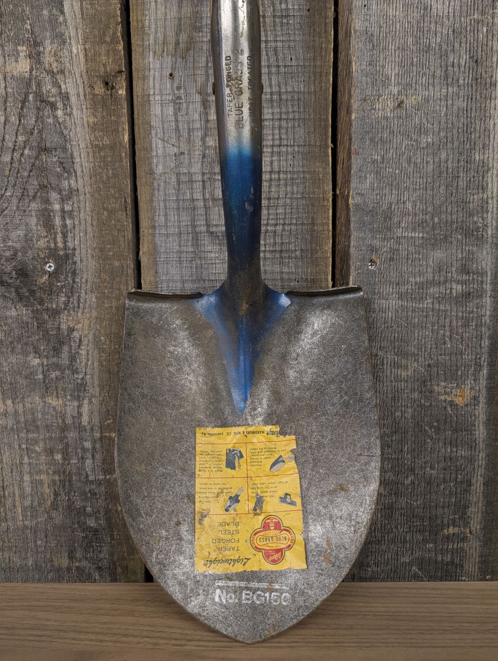 Belknap Blue Grass No. BG150 Taper Forged Round Point Shovel