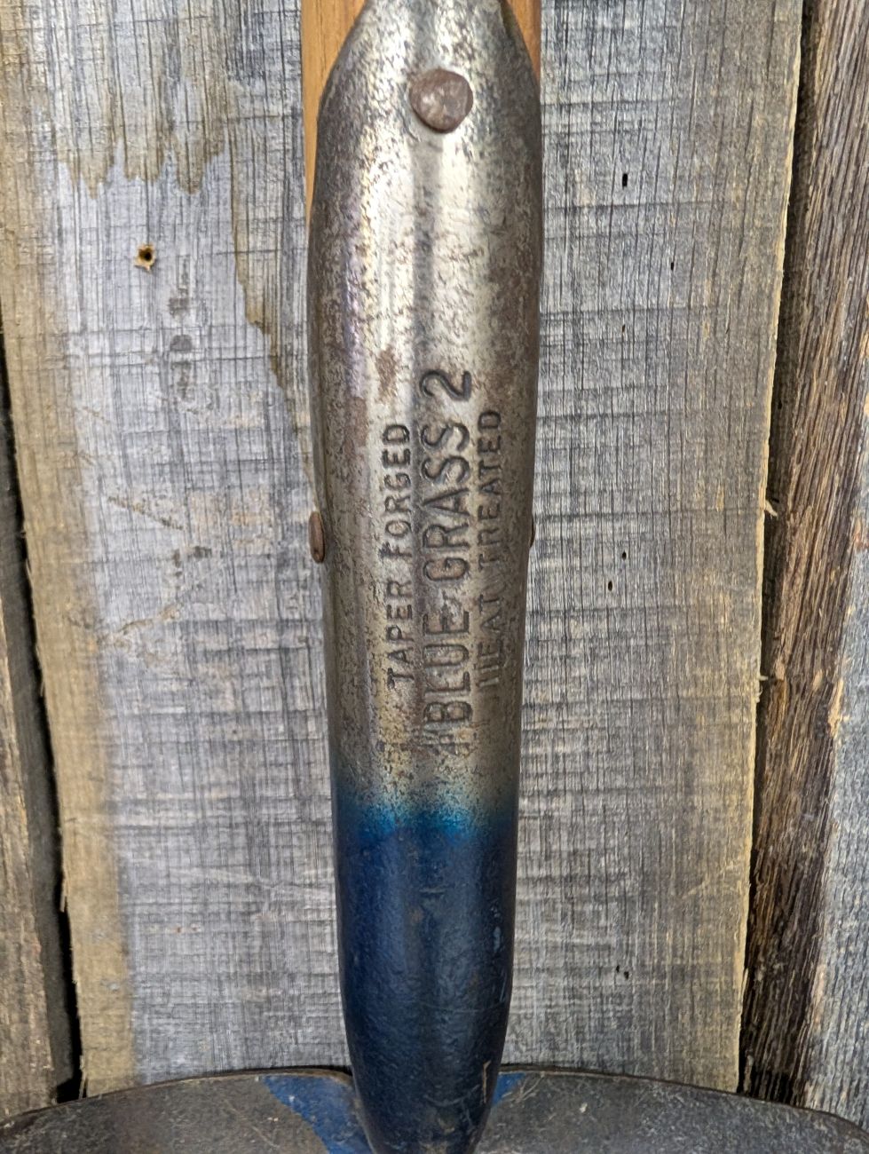 Vintage Blue Grass No. BG102 D-Handle Square Point Shovel by Belknap Inc.
