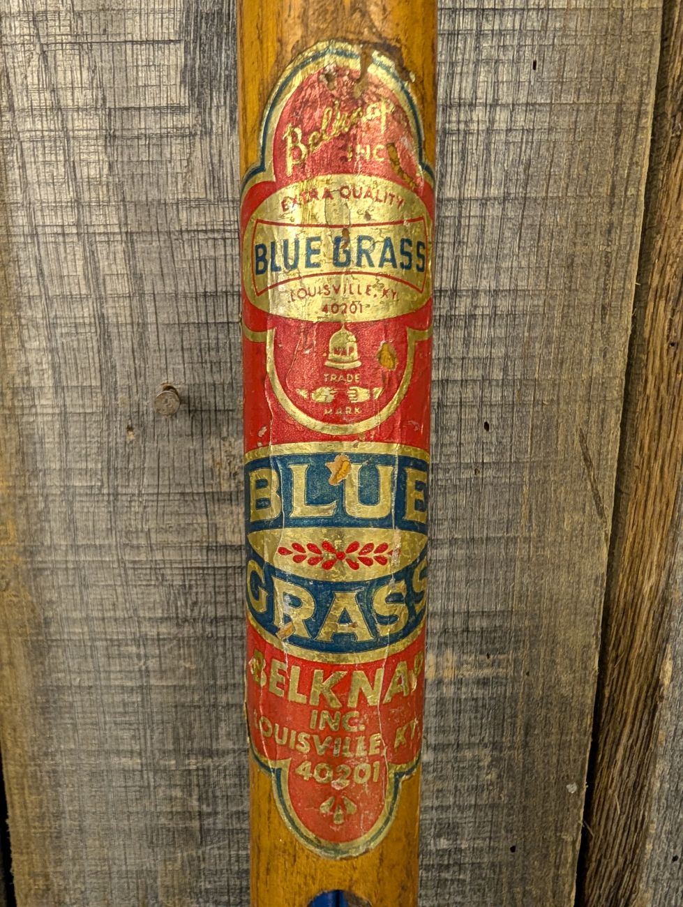 Vintage Blue Grass Belknap Inc. Round Point Shovel with D-Handle