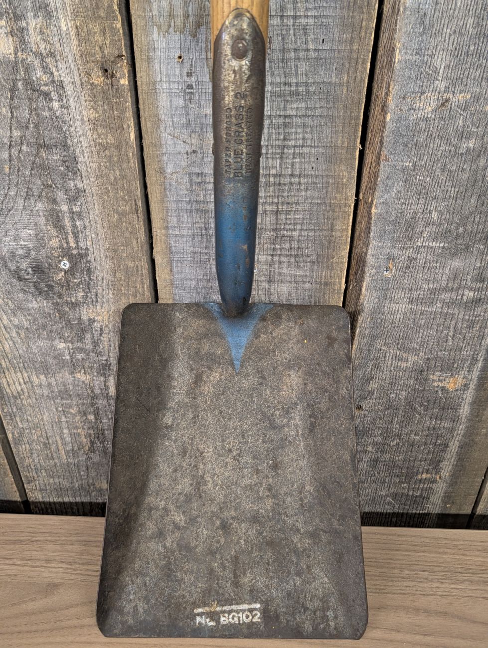 Belknap Blue Grass No. BG102 Vintage Taper Forged No. 2 Square Point Shovel