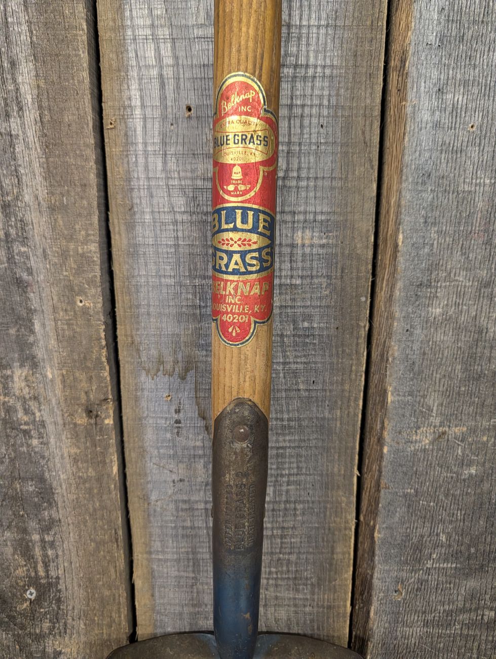 Belknap Blue Grass No. BG102 Vintage Taper Forged No. 2 Square Point Shovel