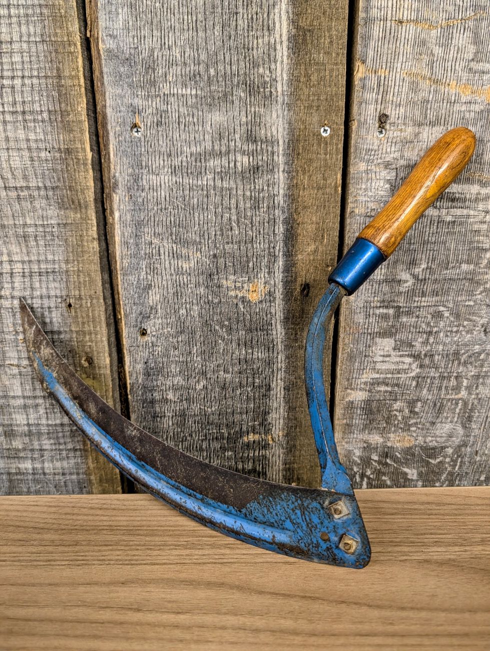 Vintage Belknap Blue Grass W06 BG10 Hand Sickle Grass Hook